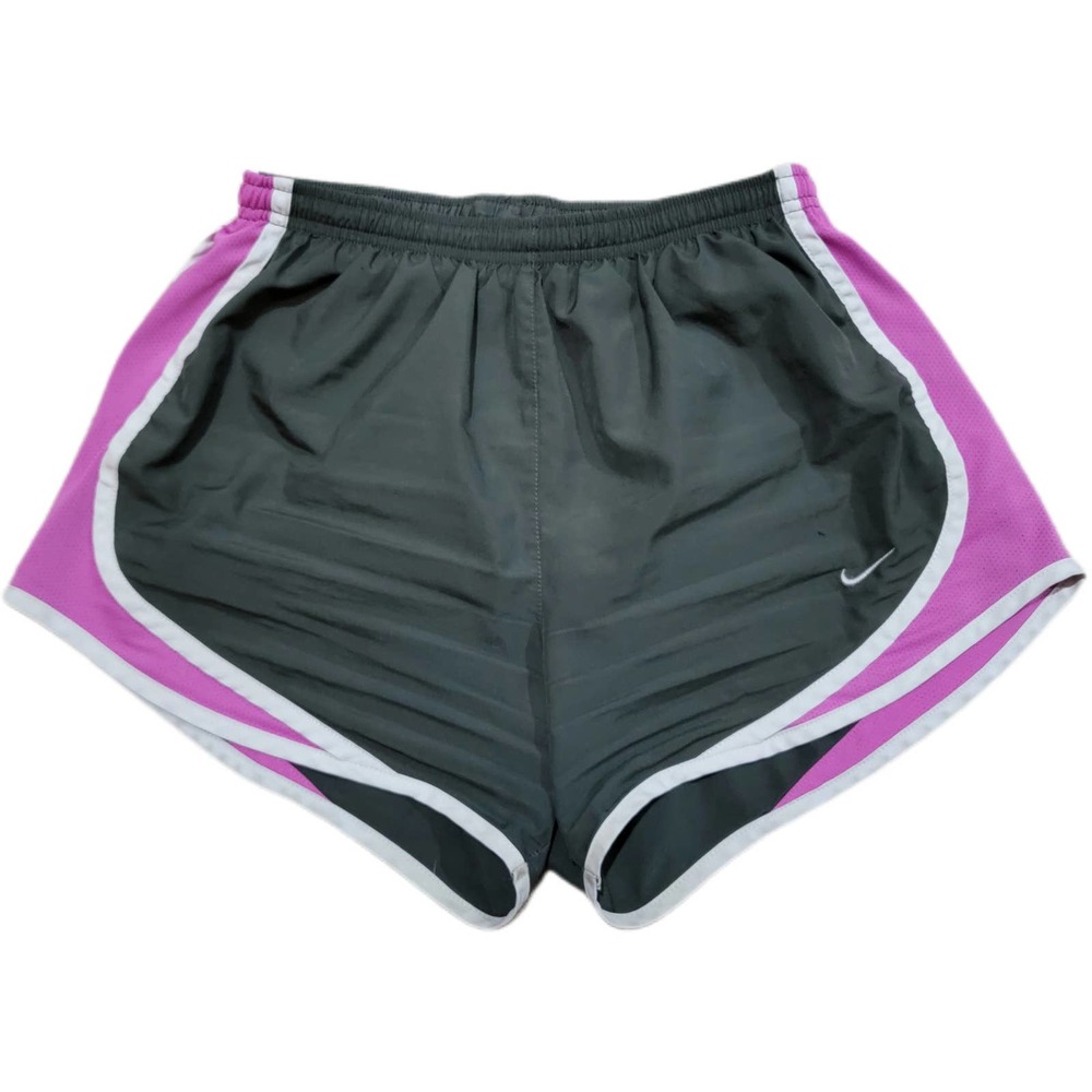 Nike DRI FIT Gray and Pink Running Shorts Small - Picture 1 of 4